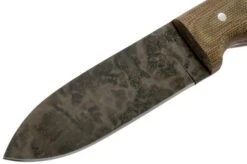 LT Wright Bushcrafter HC, 1075, Matte Green Micarta, Red Liners, Leather Sheath, Bushcraft Knife -Silk Knives Shop LT BHC GM RL LS 03 lt wright