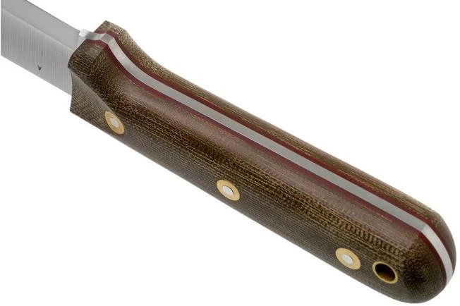 LT Wright Genesis Scandi Grind, A2, Matte Green Micarta, Red Liners, Leather Sheath, Bushcraft Knife 4 LT Wright Genesis Scandi Grind, A2, Matte Green Micarta, Red Liners, Leather Sheath, Bushcraft Knife - Image 4