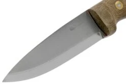 LT Wright GNS Scandi Grind, O1, Matte Green Micarta, Red Liners, Leather Sheath, Bushcraft Knife -Silk Knives Shop LT GNS SC GM RL LS 03 lt wright