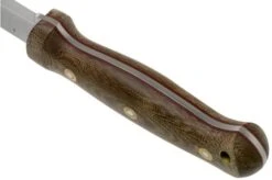 LT Wright GNS Scandi Grind, O1, Matte Green Micarta, Red Liners, Leather Sheath, Bushcraft Knife -Silk Knives Shop LT GNS SC GM RL LS 04 lt wright