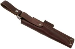 LT Wright GNS Scandi Grind, O1, Matte Green Micarta, Red Liners, Leather Sheath, Bushcraft Knife -Silk Knives Shop LT GNS SC GM RL LS 07 lt wright