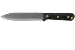 LT Wright Larry Roberts Signature Gen 6, A2, Matte Black Micarta, Leather Sheath, Bushcraft Knife