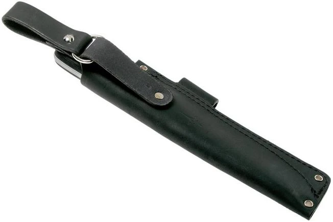 LT Wright Larry Roberts Signature Gen 6, A2, Matte Black Micarta, Leather Sheath, Bushcraft Knife 7 LT Wright Larry Roberts Signature Gen 6, A2, Matte Black Micarta, Leather Sheath, Bushcraft Knife - Image 7