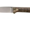 LT Wright Next Gen, A2, Matte Python Micarta, Leather Sheath, Bushcraft Knife