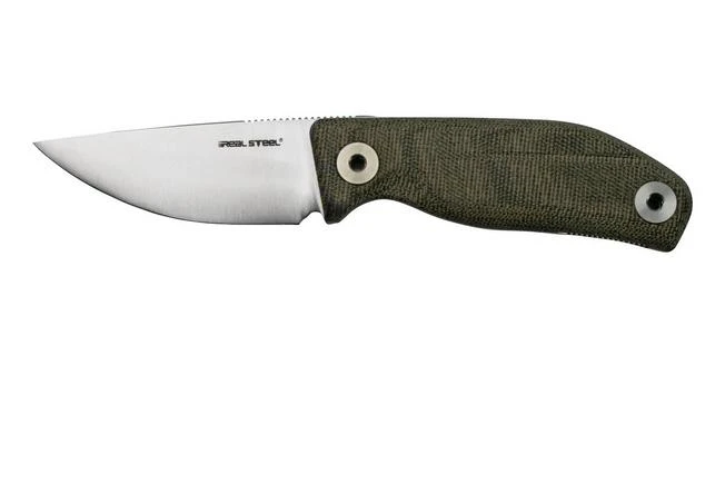 Real Steel CVX-80 OD Green Micarta 3562 Convex Bushcraft Knife, Poltergeist Design 1 Real Steel CVX-80 OD Green Micarta 3562 Convex Bushcraft Knife, Poltergeist Design