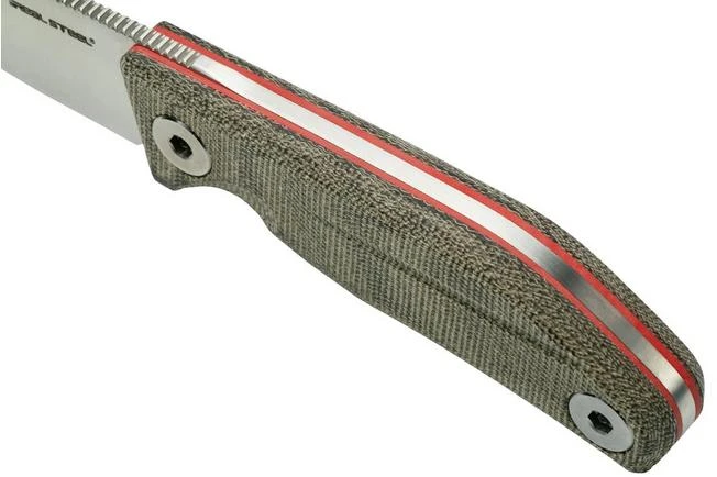 Real Steel CVX-80 OD Green Micarta 3562 Convex Bushcraft Knife, Poltergeist Design 6 Real Steel CVX-80 OD Green Micarta 3562 Convex Bushcraft Knife, Poltergeist Design - Image 6