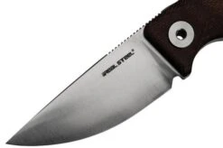 Real Steel CVX-80 Red Micarta 3564 Convex Bushcraft Knife, Poltergeist Design -Silk Knives Shop RL3564 03 realsteel