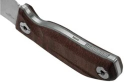 Real Steel CVX-80 Red Micarta 3564 Convex Bushcraft Knife, Poltergeist Design -Silk Knives Shop RL3564 04 realsteel