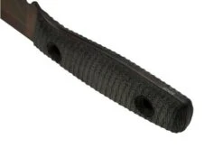 TRC Knives Classic Freedom M390 Apo Finish Black Canvas Micarta, Bushcraft Knife -Silk Knives Shop TI CF BM 34APO 04 trc