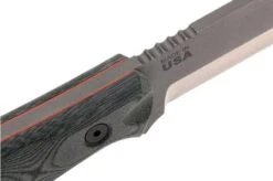 TOPS Knives B.O.B. Fieldcraft 154CM Grey/Black Micarta BROS-154-BLM -Silk Knives Shop TK BROS 154 BLM 05 tops knives tk bros 154 blm 05