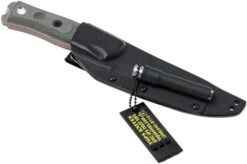 TOPS Knives B.O.B. Fieldcraft 154CM Grey/Black Micarta BROS-154-BLM -Silk Knives Shop TK BROS 154 BLM 08 tops knives tk bros 154 blm 08