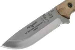 TOPS Knives B.O.B. Fieldcraft 154CM Green Canvas Micarta BROS-154-GCM Bushcraft Knife -Silk Knives Shop TK BROS 154 GCM 03 tops knives