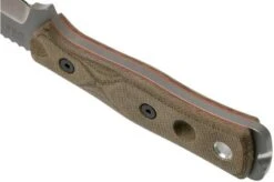 TOPS Knives B.O.B. Fieldcraft 154CM Green Canvas Micarta BROS-154-GCM Bushcraft Knife -Silk Knives Shop TK BROS 154 GCM 04 tops knives