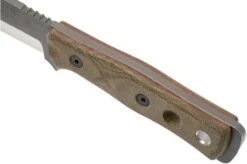 TOPS Knives B.O.B. Fieldcraft 154CM Green Canvas Micarta BROS-154-GCM Bushcraft Knife -Silk Knives Shop TK BROS 154 GCM 05 tops knives