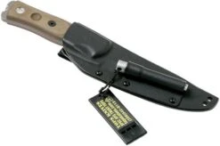 TOPS Knives B.O.B. Fieldcraft 154CM Green Canvas Micarta BROS-154-GCM Bushcraft Knife -Silk Knives Shop TK BROS 154 GCM 07 tops knives