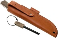 White River Knives Ursus 45 Natural Burlap Micarta Bushcraft Knife -Silk Knives Shop WRUR45 BNA 07 white river knives